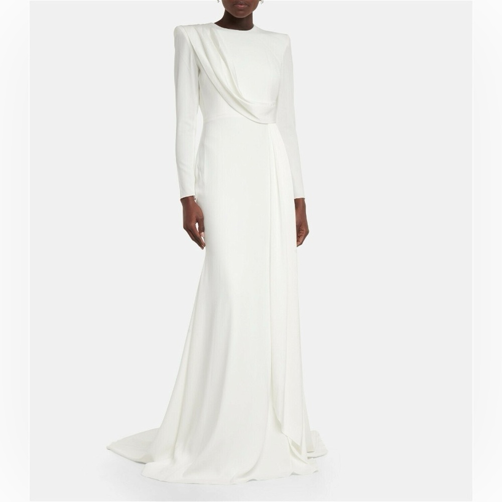 Alex Perry Bridal Maxwell Satin-Crepe Gown
